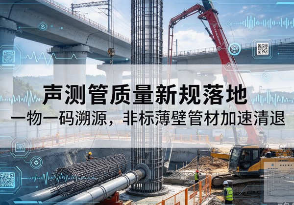 高坪声测管质量新规落地，一物一码溯源，非标薄壁管材加速清退